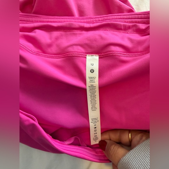 Lululemon Athletica Bright Pink Skirt Women’s 
Size: 12 - Picture 10 of 11
